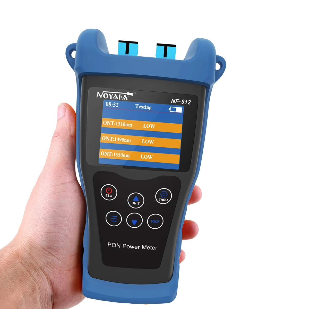 

Factory price PON tester NF-912 Optical Power Meter Rechargeable Lithium Battery 1490 / 1550 / 1310nm network fiber checker