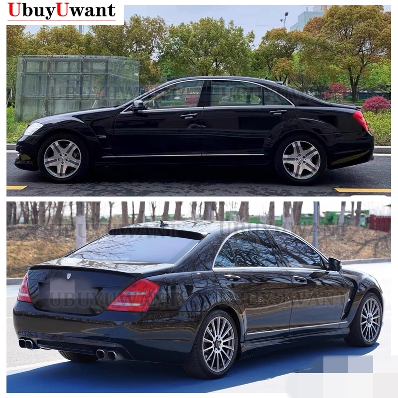 Спойлер на крышу и задний спойлер для Benz S класса W221 2007-2013 S65 высококачественный