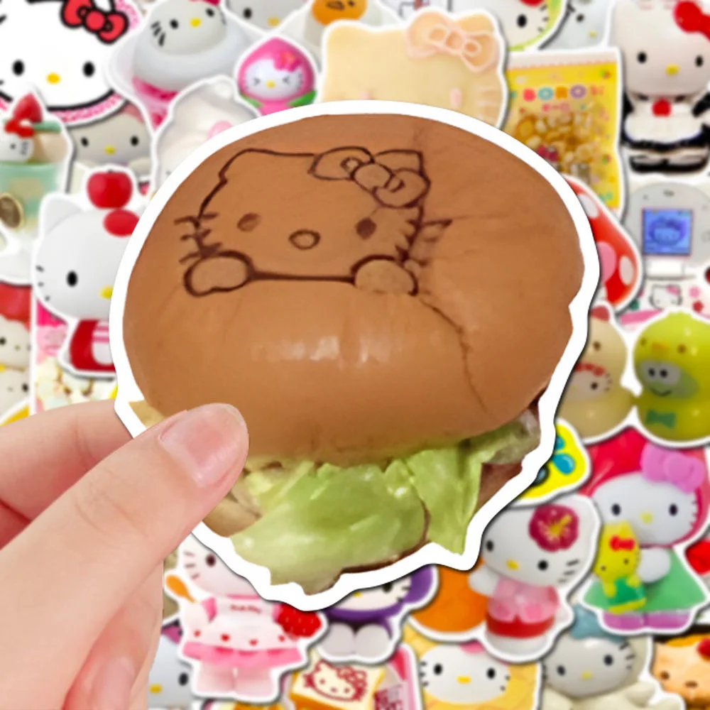 Декоративные наклейки с изображением котенка 50 шт