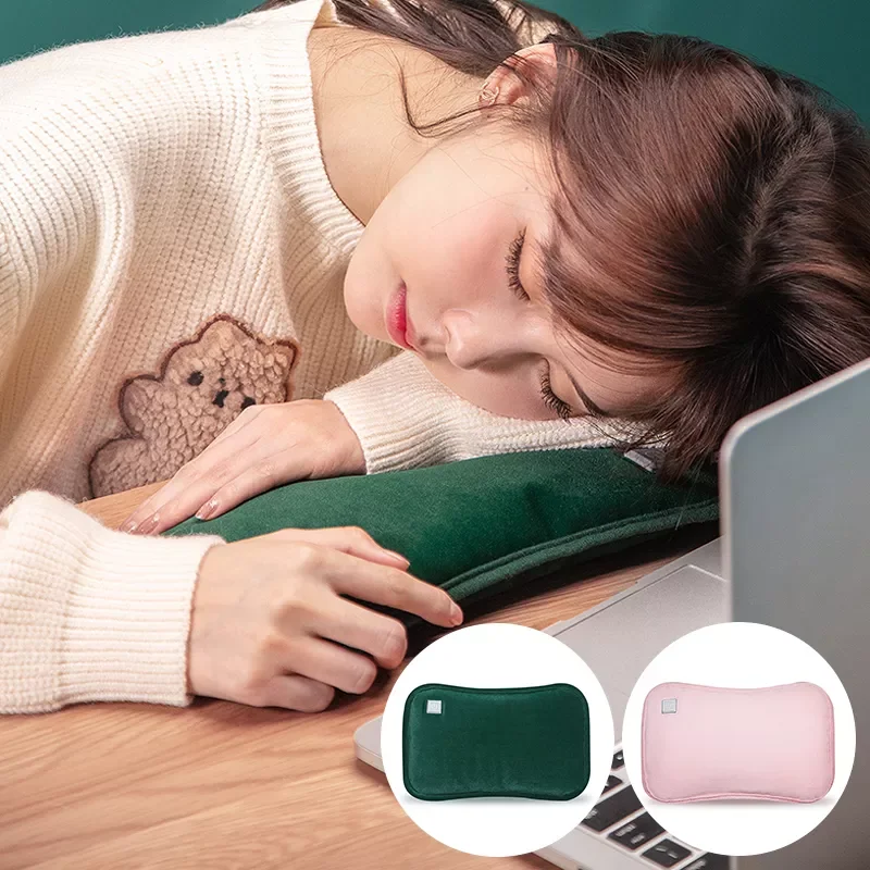 

Pink Hand Warmer USB Electric Heating Pad Portable Graphene Heat Pillow Girl Warm Pad Handwarmer Therapy Pain Relief For Winter