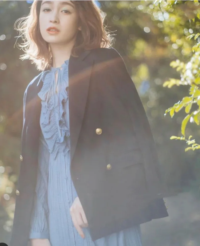 Poster Style Elegant Women's Profile Casual Suit Jacket women clothing