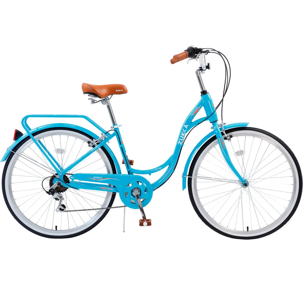

Женский городской велосипед Shimano, 7-скоростной переключатель передач, стальная рама 16 дюймов, кожаное седло, 26 дюймов
