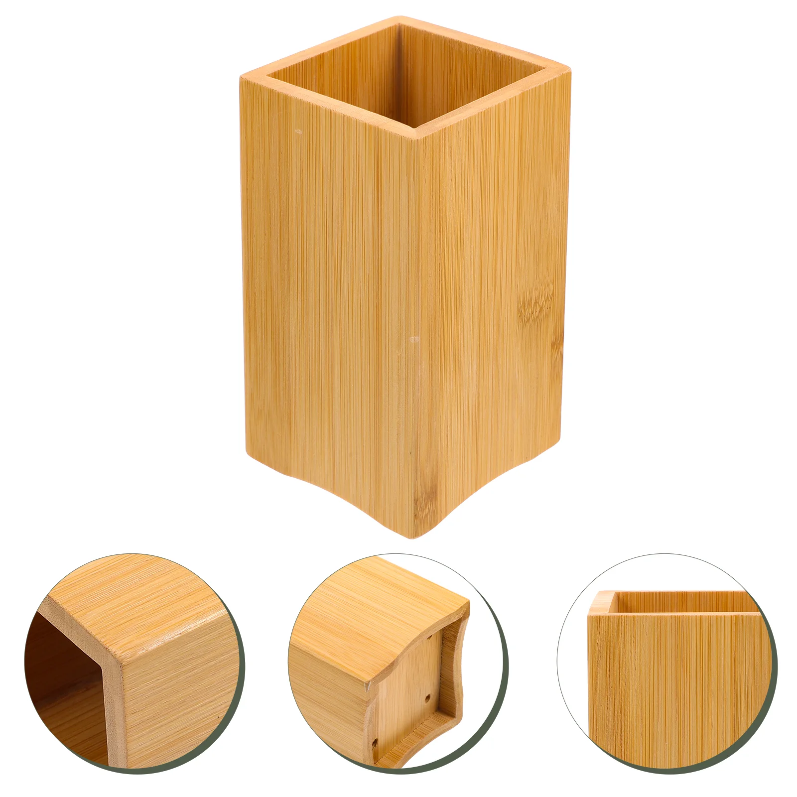 

Holder Utensil Kitchenchopstickscutlerycrock Rack Chopstickorganizer Cooking Box Wood Draining Flatware Storage Tools Case Cup