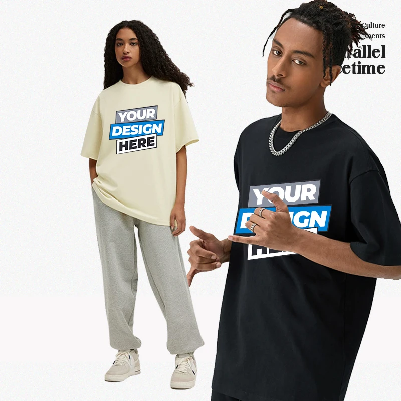 Футболки с бесплатным индивидуальным логотипом тяжелый вес 100% хлопок 310 г/м2