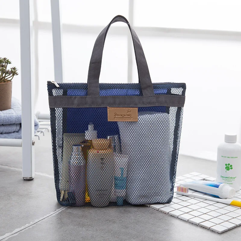

Travel Beach Bag Storage Portable Outdoor Washing Swimming Mesh bathroom organizer cute makeup bag