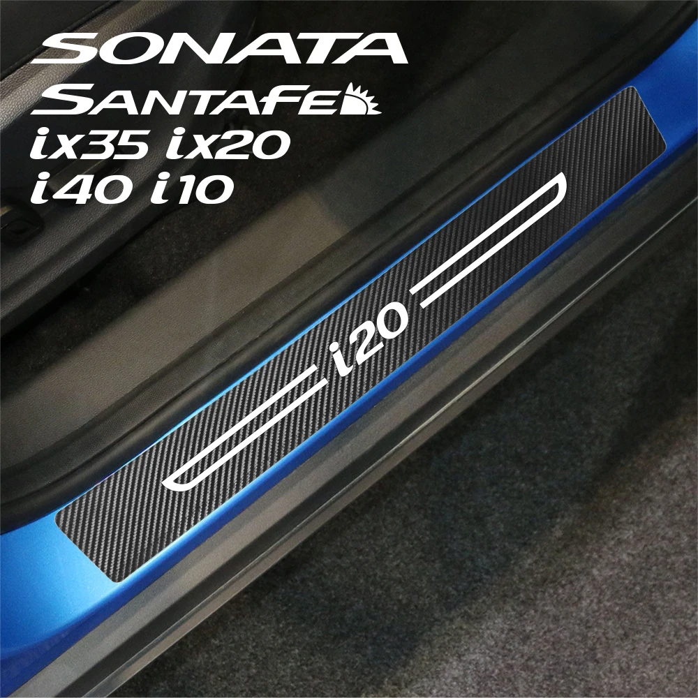 Защитная наклейка из углеродного волокна для Hyundai i20 i10 Sonata i40 Santafe IX35 I30 Solaris