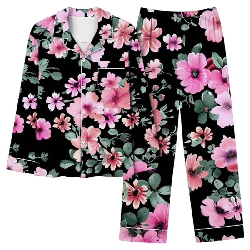 Женский комплект из двух предметов топ на пуговицах с цветочным принтом и