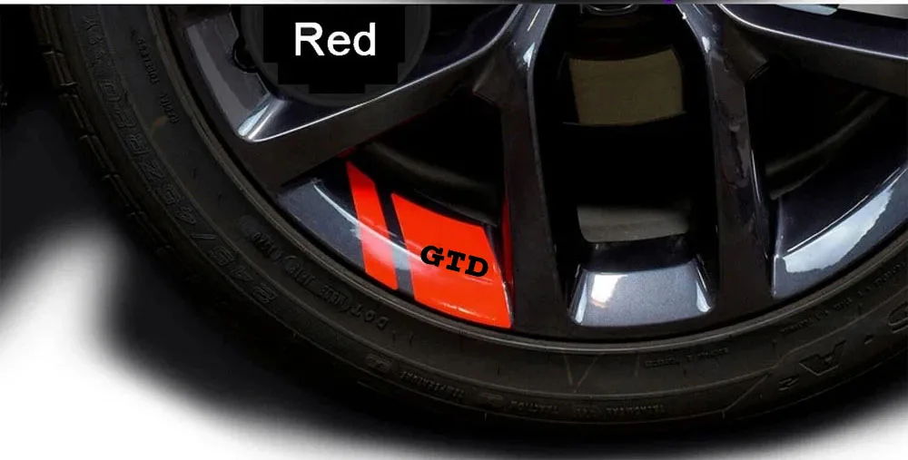 

6 шт., светоотражающие автомобильные фотообои GTD для Volkswagen VW GOLF 4 5 6 7 MK7 MK4 MK5 MK6 B7 B6 B8