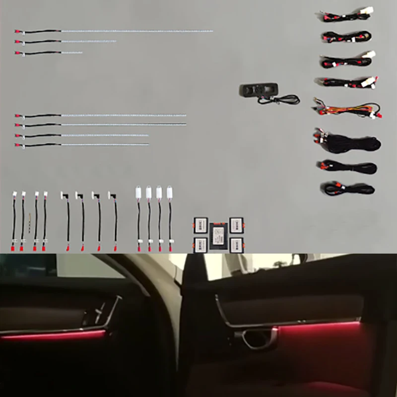 

Fit for Volvo S90 2017 2018 2019 2020 2021 2022 high quality LED Ambient Light 19 lights easy installation