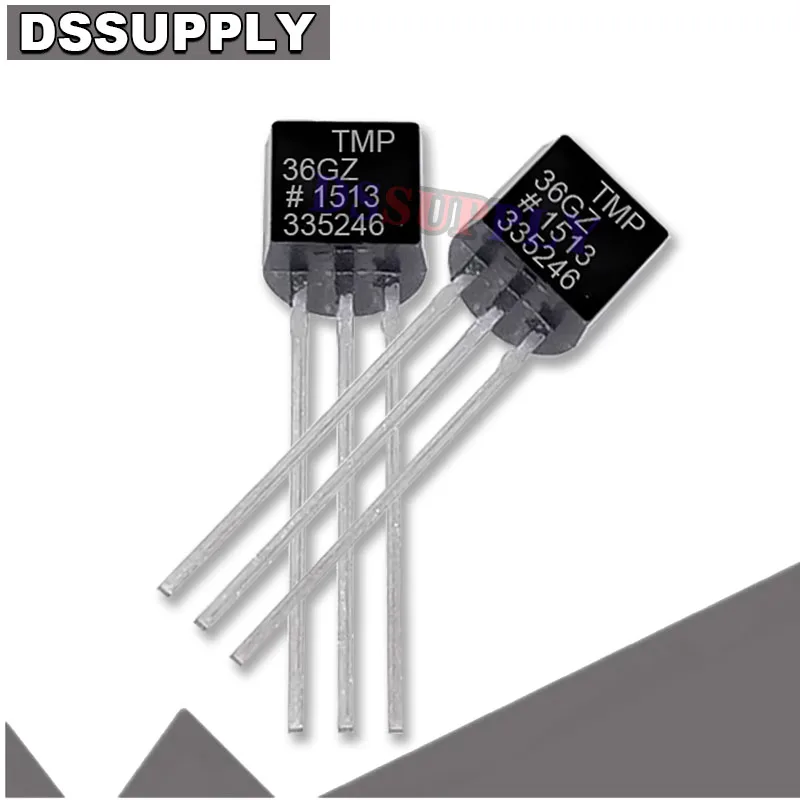 Набор схем TMP36GT9Z TMP36GZ TMP36 TO-92, новый и оригинальный датчик температуры, 5 шт.
