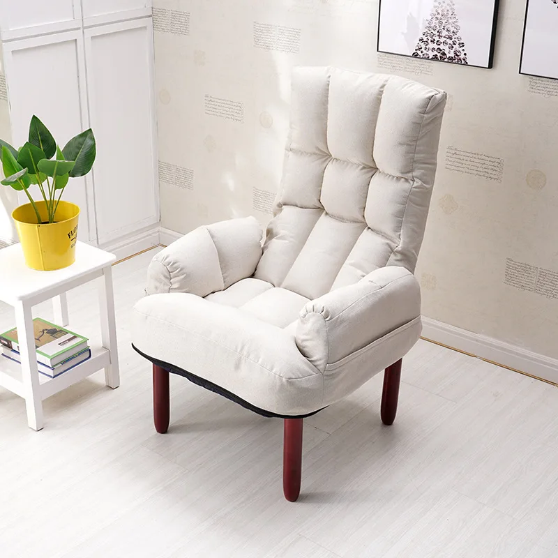 

Convertible Folding Single Sofa Couch Modern Multi Function Armchair Breathable Fabric Upholstery Lazy Chair for Apartment