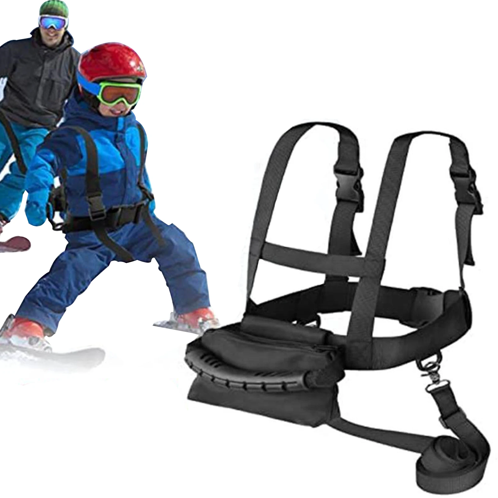 

Kids Ski Training Belt Anti-Falling Chest Strap Skiing Safety Traction Harness Rope Kids Ski Harness Training Belt Traction