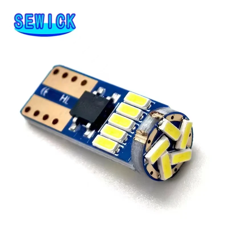 Скидка 100 шт. чипы T10 15SMD 4014 Led W5W 194 автомобильный Стайлинг боковой Клин карта Дверь