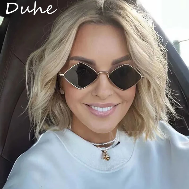 Модные нестандартные солнцезащитные очки в маленькой оправе новинка форме