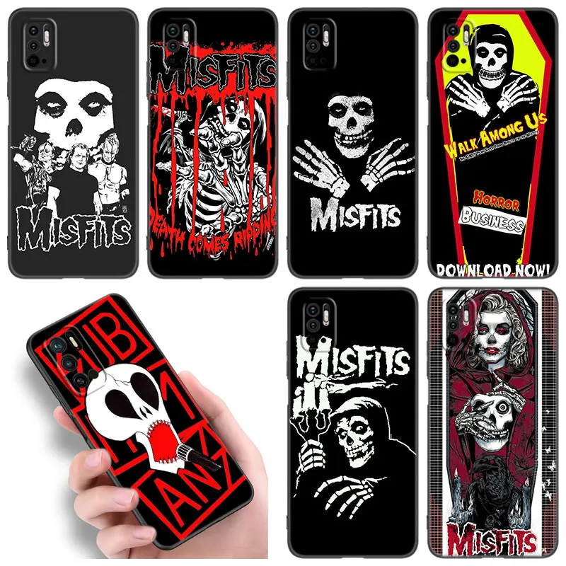 Чехол для телефона The Misfits, мягкий черный чехол с рисунком Гленна Данцига для Xiaomi Redmi Note 11E, 11T, 5, 6, 7, 8, 9, 10, 11 Pro, 11S, 4G, 10T, 55 S, 10S, 8T