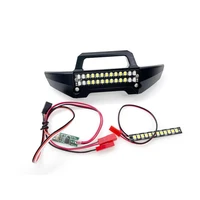 metal front bumper with front rear led light bar for 110 rc traxxas maxx small x car parts accessories electronic equipment