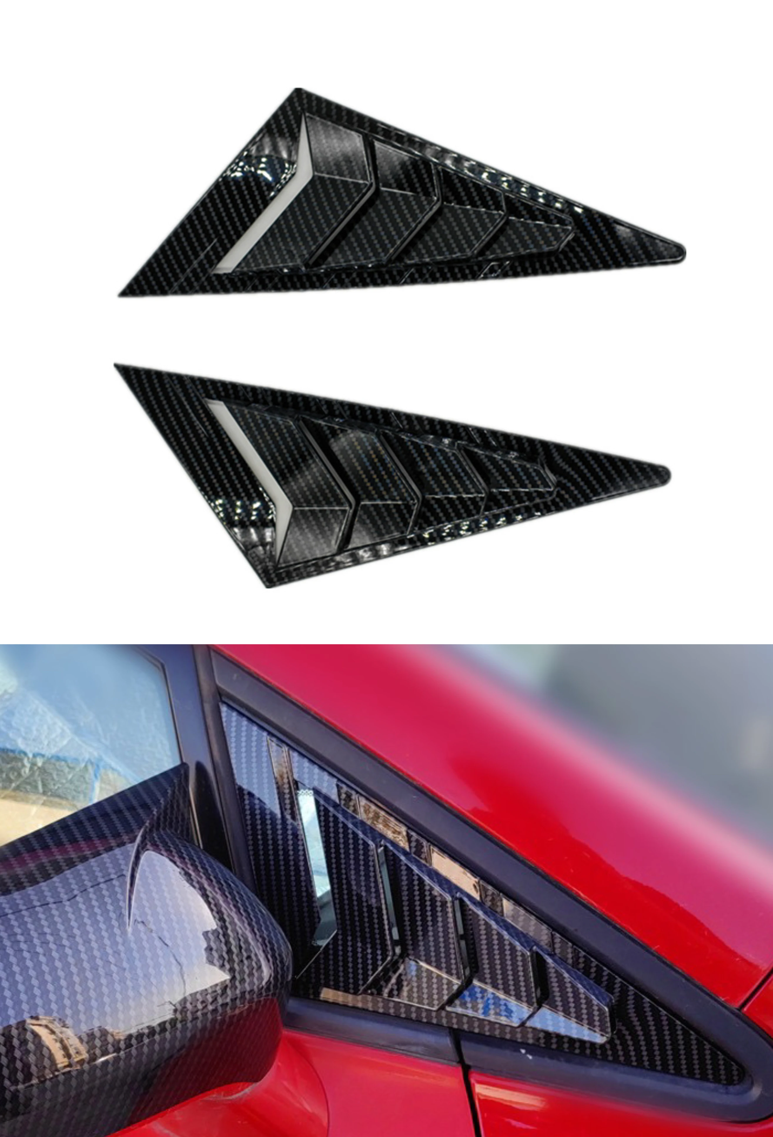 Для Honda Civic Sedan 8 2006-2010, передние треугольные оконные шторы, жалюзи, клейкая крышка на вентиляционное отверстие, автомобильный Стайлинг, отделка, аксессуары