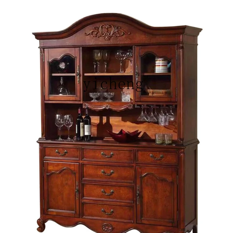 

XL Solid Wood Sideboard Wine Cabinet High Cabinet Tea Cabinet Wall Dining Room Cabinet