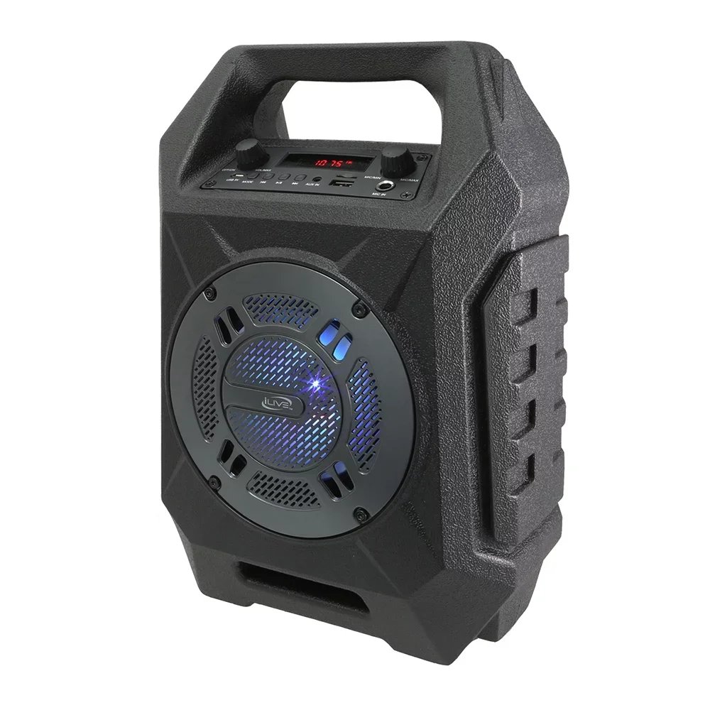 Portable Bluetooth Speaker, Black, ISB408B Bluetooth Speaker Subwoofer Mini Speaker