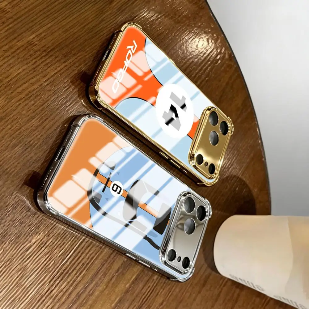 Фото Чехол для телефона Car GulfS Racing для iPhone 17 16 15 14 13 12 11 Plus Pro Max, золотой/серебряный, с защитой углов, ударопрочное стекло №1