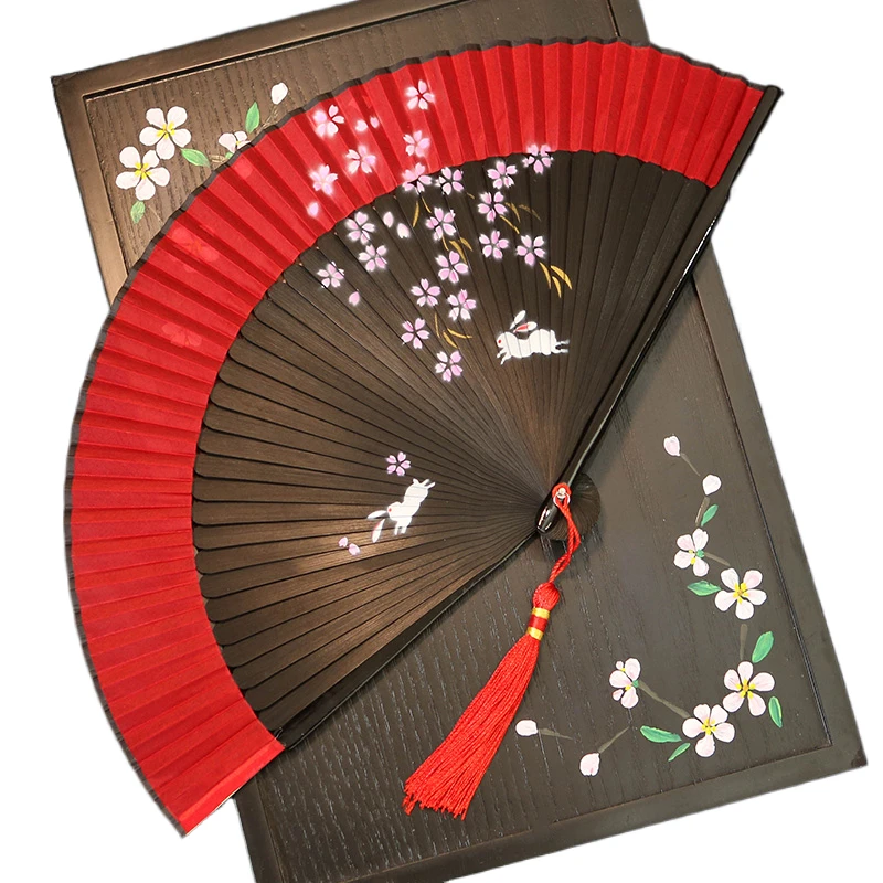 

Chinese Classical Folding Fan Exquisite Hollow Out Hand Fan Portable Dance Performance Props Ventilador Home Decoration Crafts