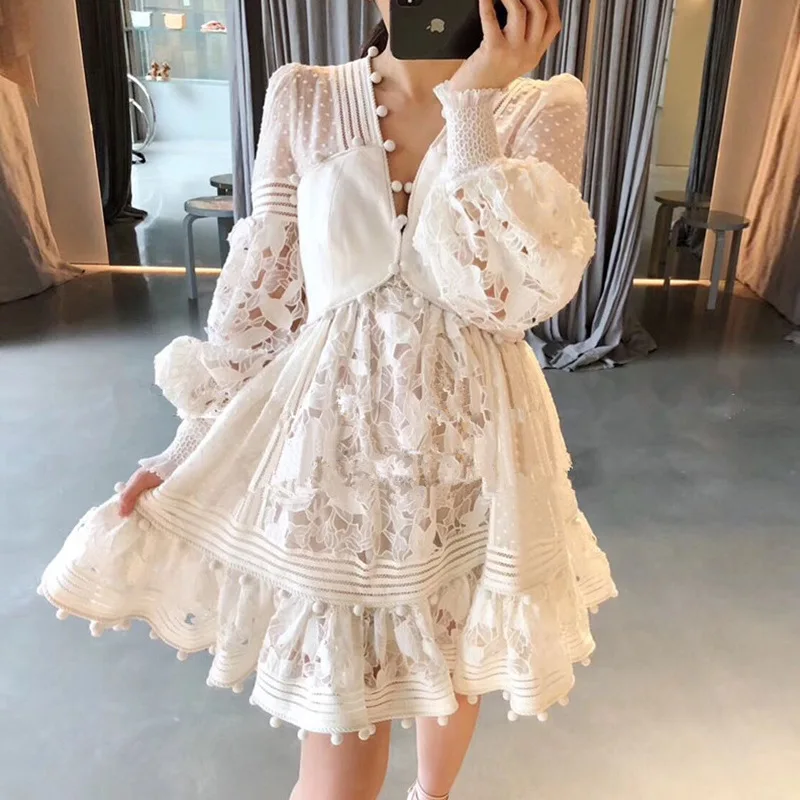 

Elegant Lace Dresses for Women 2022 Summer Evening Luxury Party Female Chic Holiday Clothes Casual Birthday Prom Guest Outfits