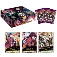 demon slayer collection card tcg game cards no yaiba table playing toys for family children christmas gift