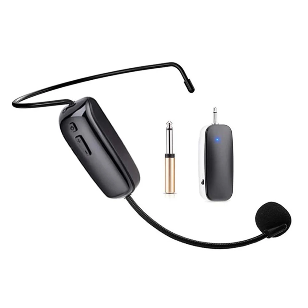 

Portable Wireless Microphone Headset | UHF Handheld Loudspeaker Set | Handsfree Voice Amplifier Microphones