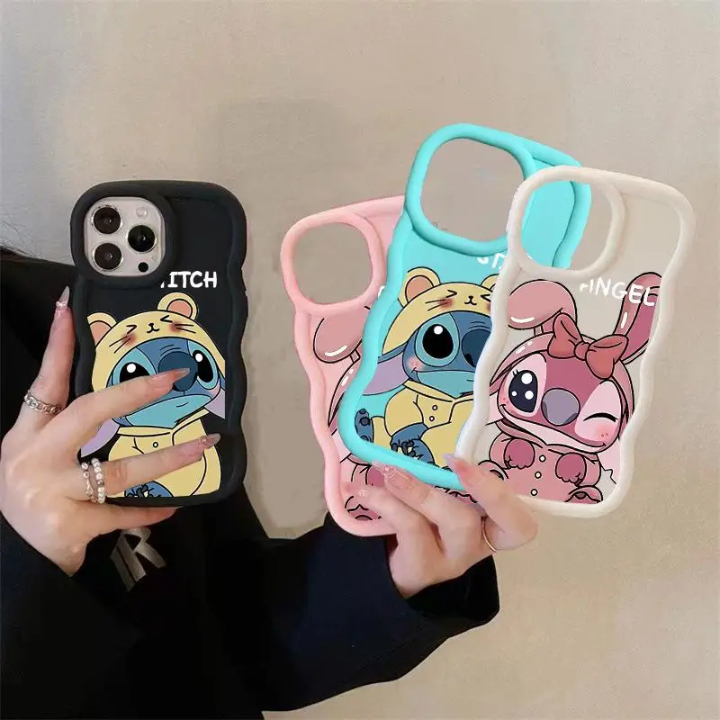 Чехол для телефона Cute Stitch Couple Xiaomi Mi 14 14T Pro Poco X6 5G X5 X3 NFC M3 M4 M6 чехол Disney