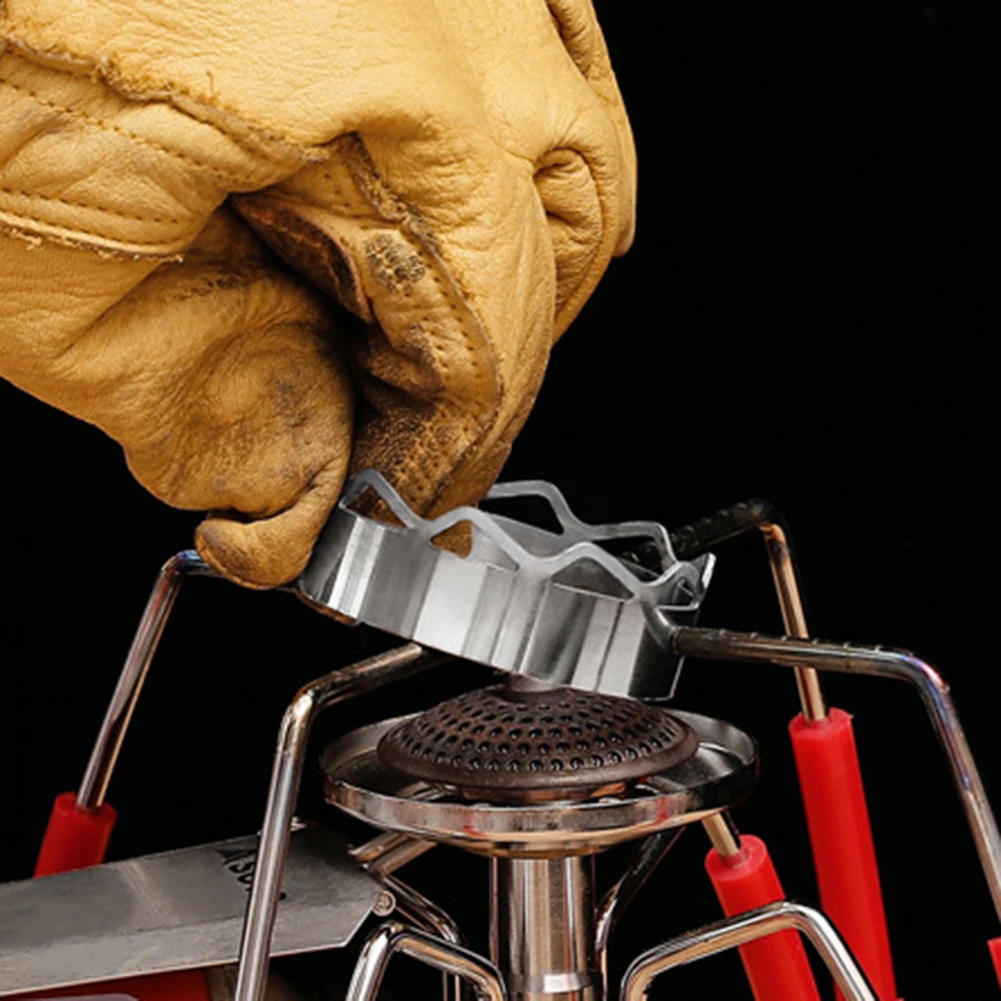 Уличная газовая плита для кемпинга с защитой от ветра и огня энергосберегающая