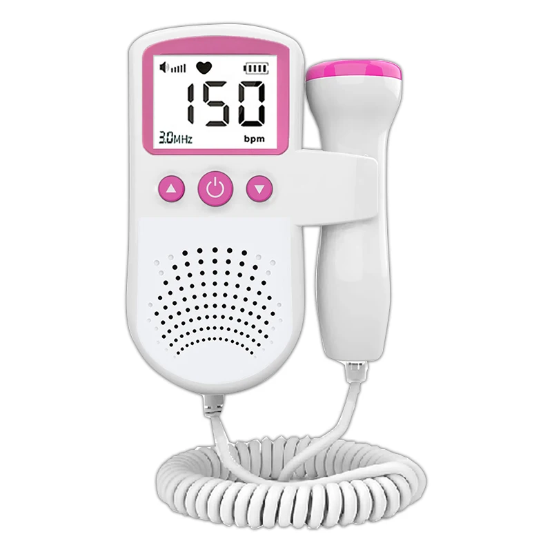 Doppler Fetal Heartbeat Detector Baby Care The Device Listen To Baby's Heart Beat Pregnancy Ultrasound Rate Detection | Красота и