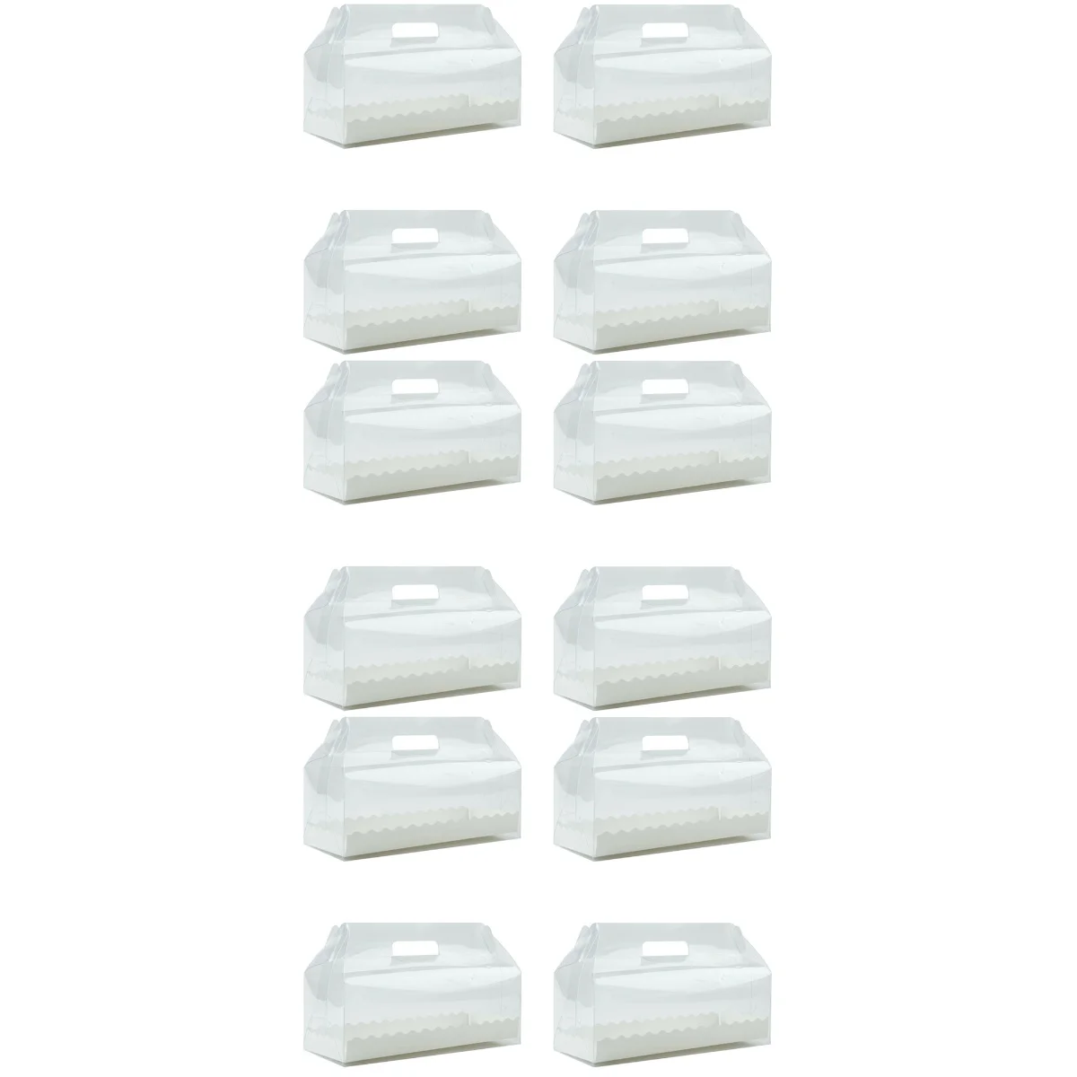 

Box Roll Cake Container Boxes Bakery Cupcake Transparent Cheesecake Holder Pastry Swisspacking Clear Clamshell Containers