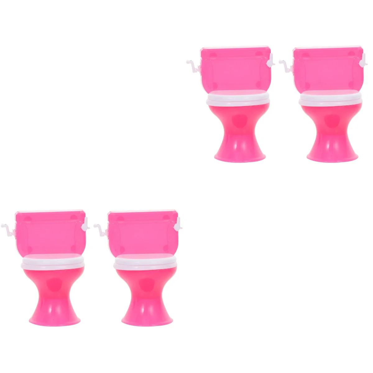 

4 Mini Toilet Seats Mini House Toilets Mini House Furniture Kids Pretend Play