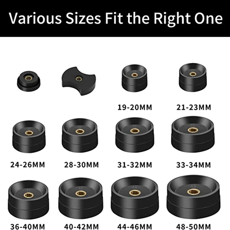 Watch Press Tool Watch Pressing Kit With 12 Dies(18-50Mm) For Watch Back Case Remover Closer And Battery Replacement