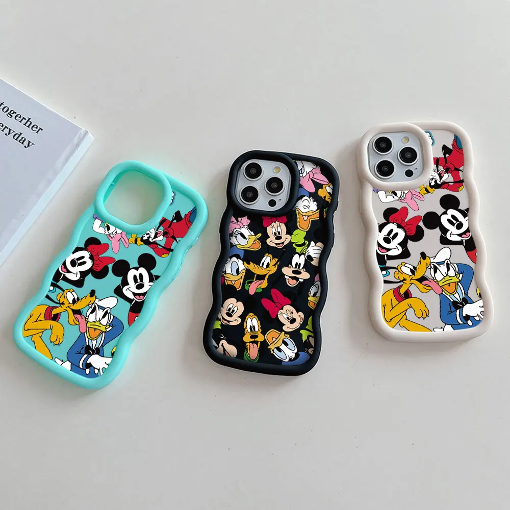 Милый мультяшный Забавный чехол для телефона с Микки-Микки Samsung S24 S23 S22 S21 S20 FE Ultra J7