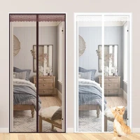 magnetic mosquito net summer anti bug fly door curtains mesh automatic closing room divider folding screen wall screen door