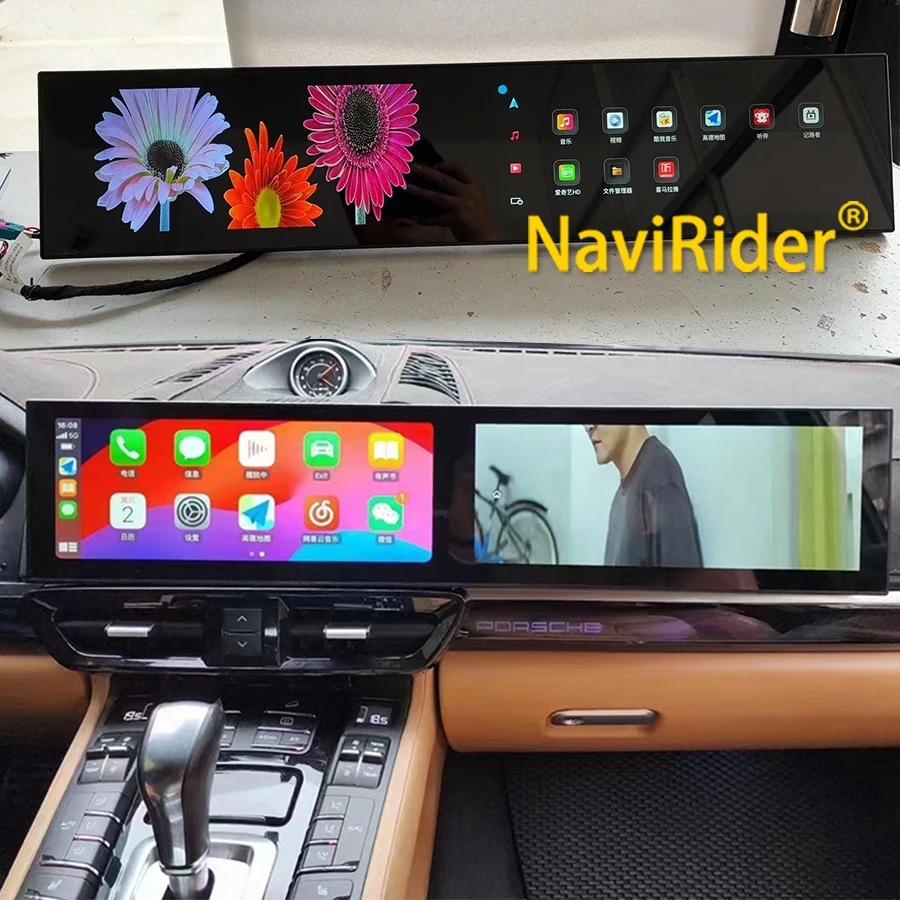 

12,3 дюйма + 12,3 дюйма для Porsche Cayenne 958 92A 2010-2017 автомобильный Android Auto Carplay радио стерео мультимедийный навигационный видеоплеер