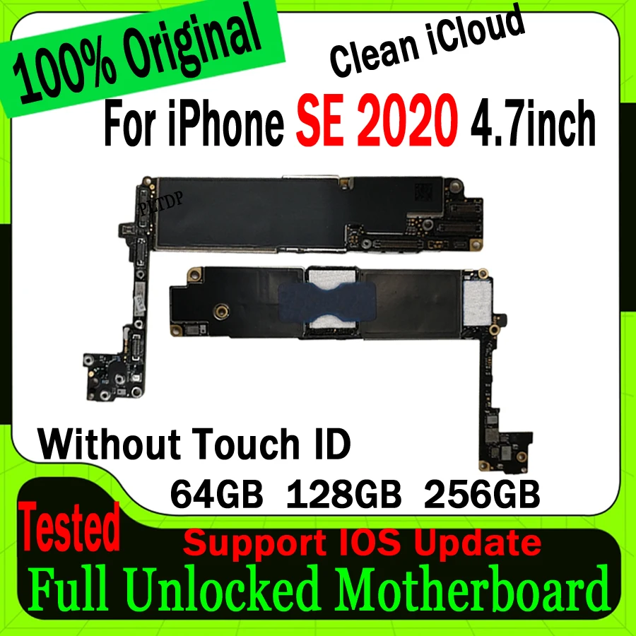 Материнская плата для IPhone SE 100%/SE 2020, материнская плата чистая ICloud для IPhone SE3 2022, логическая плата с/без касания, 2022 оригинал