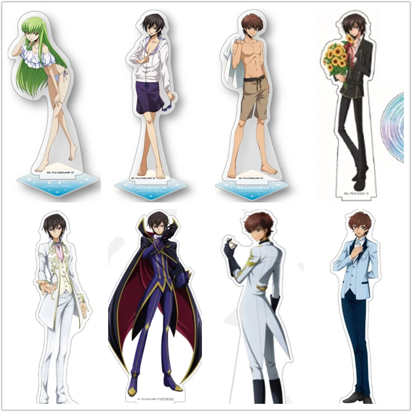 

Anime CODE GEASS Lelouch of The Rebellion Action Figure Doll Knight of Seven C.C. Lamperouge Acrylic Stand Model Plate Toy Gift