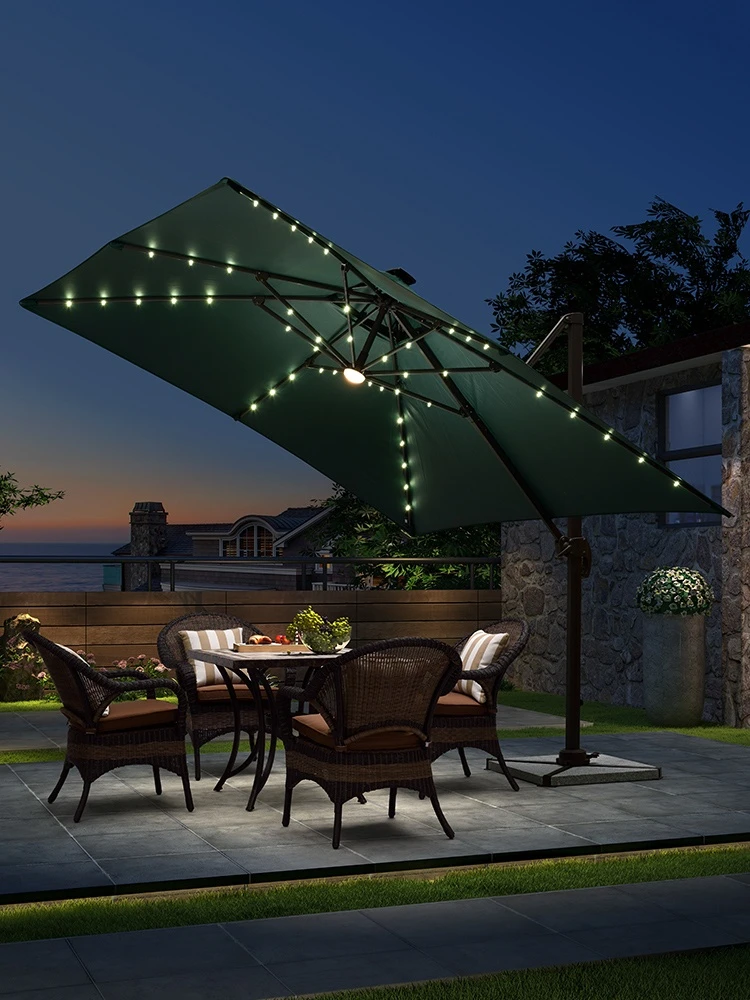 

Открытый Зонт, наружный зонт, садовый зонт, Римский зонт, уличный Солнечный зонт с подсветкой