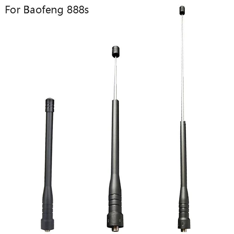 

Universal SMA Female Dual Wide Band Flexible Antenna Walkie Talkie Telescopic Rod High Gain Antenna For 888s