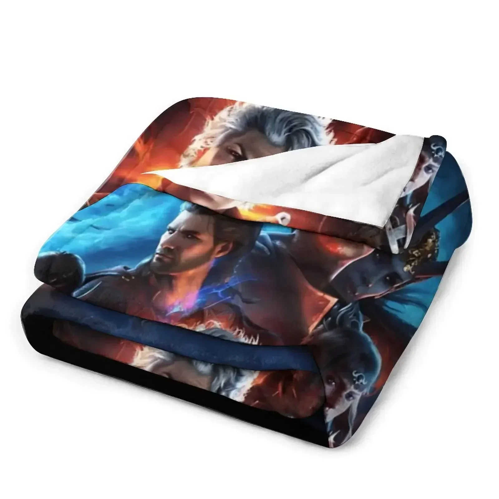 Одеяло Balders Gate с 3 персонажами летнее постельное белье туристические одеяла