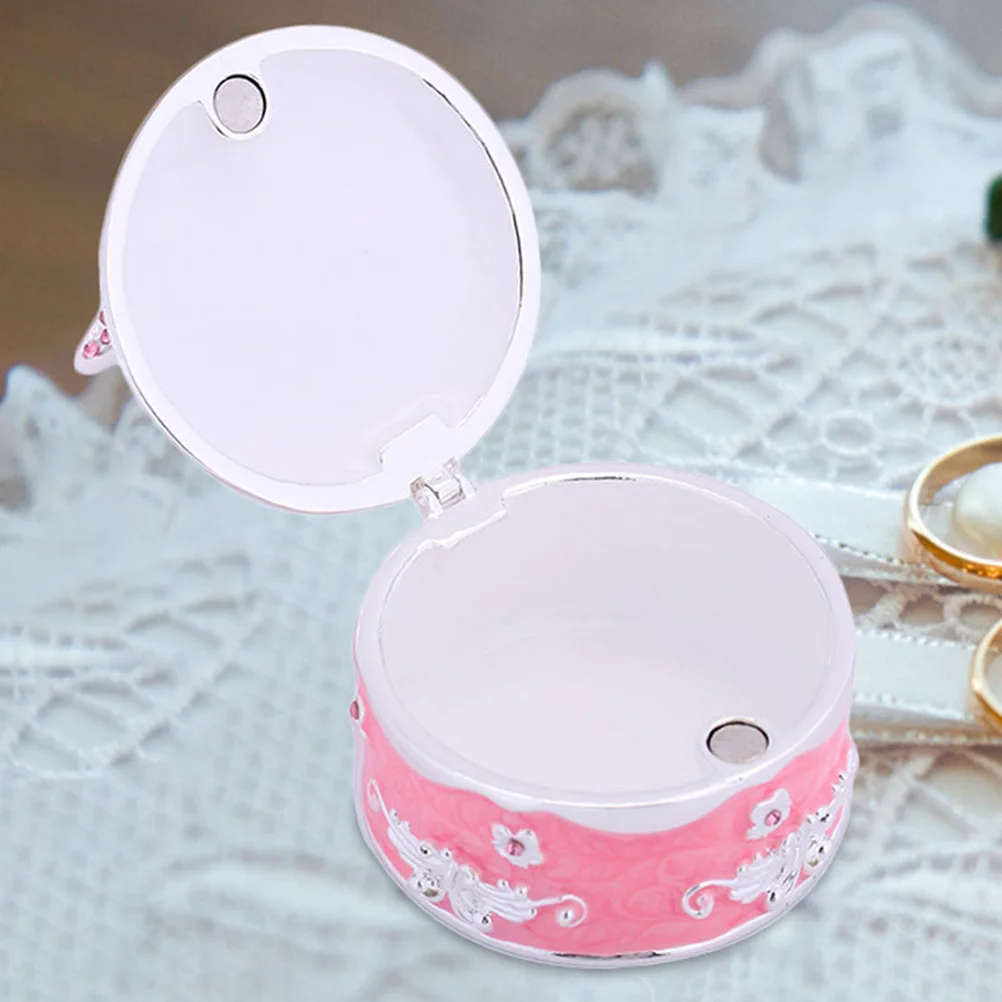 

Necklace Beads Small Trinket Decor Necklace Portable Metal Gift Boxes Case Storage Statue Decorative Kids Bunny