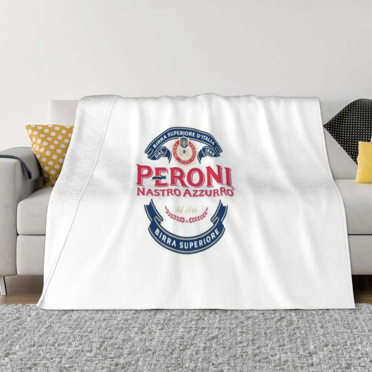 Peroni Beer Очень удивительное ультрамягкое одеяло из микрофлиса