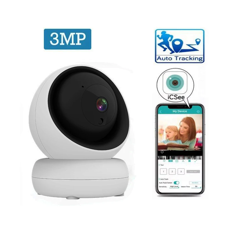 IP-камера видеонаблюдения 3 Мп, Wi-Fi, Onvif, RTSP