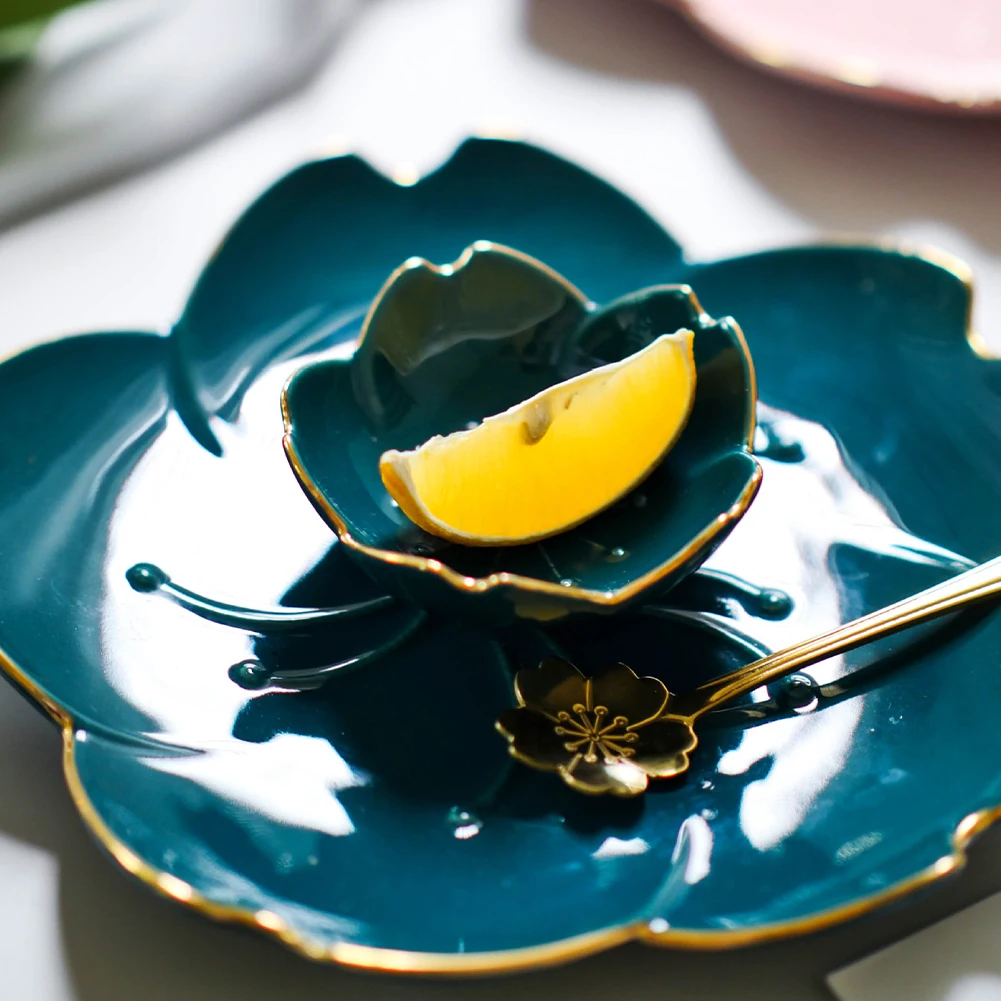 

Japanese Tableware Plate Dish Flavored Vinegar Sauce Ceramic Dish Snack Dish Soy Dinnerware Kitchen Supplies