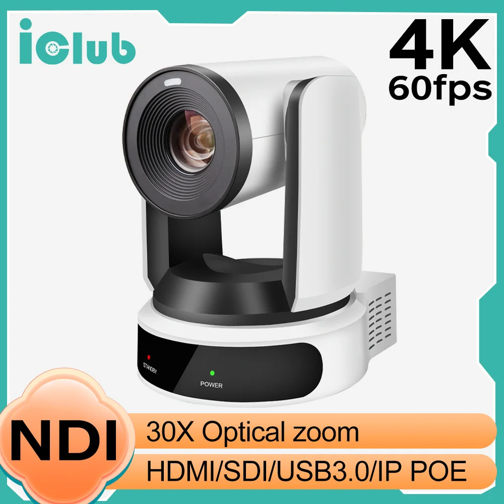 Impulsando la Comunicación Profesional: La Cámara de Videoconferencia NDI PTZ con Seguimiento Automático y Transmisión en Vivo 1 Cámara de videoconferencia NDI PTZ, Zoom óptico 30X, SDI, HDMI, USB, LAN, Ai, seguimiento automático, transmisión en vivo de Iglesia, 4K, 60fps
