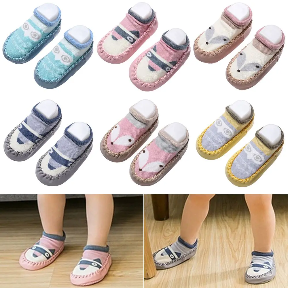 Детские носки для ползания по комнате, мягкие, с антискользящим покрытием, для младенцев, домашние сапожки для первых шагов, из хлопка, на пол.