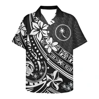 mens big size hip hop shirts polynesian tradition tribal tattoo frangipani printing shirts gray black short sleeve party tops