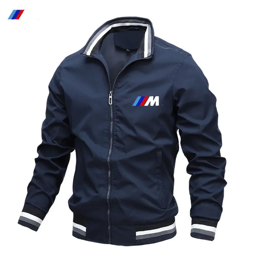 

Новая модная мужская куртка BMW на весну и осень, модная спортивная куртка для отдыха на открытом воздухе, красивая куртка BMW с 2D принтом